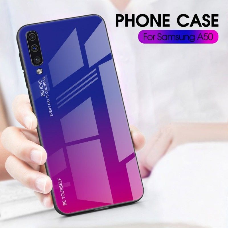 Cover Samsung Galaxy A50 Rød Mobilcover Galvaniseret Farve