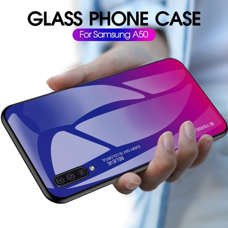 Cover Samsung Galaxy A50 Rød Mobilcover Galvaniseret Farve