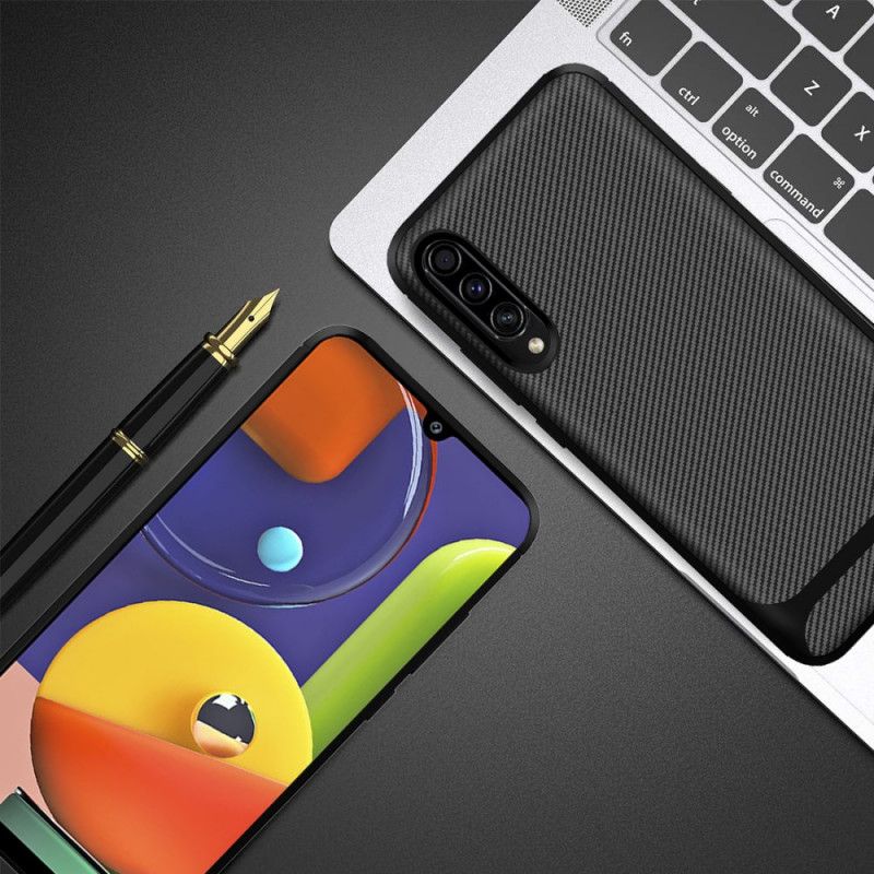 Cover Samsung Galaxy A50 Sort Moderne Fleksibel Kulfiber