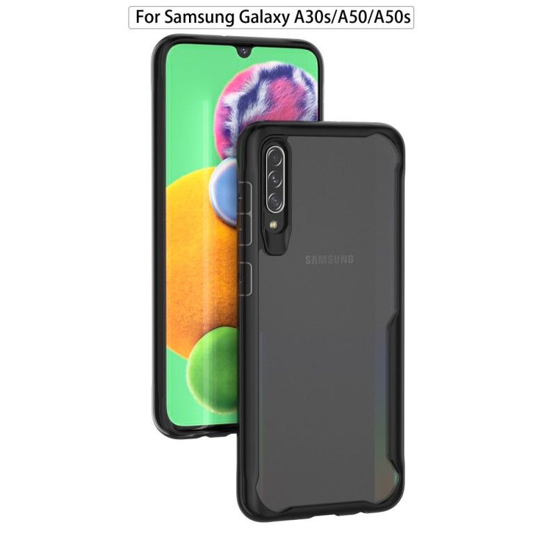 Cover Samsung Galaxy A50 Sort Skråkant Hybrid