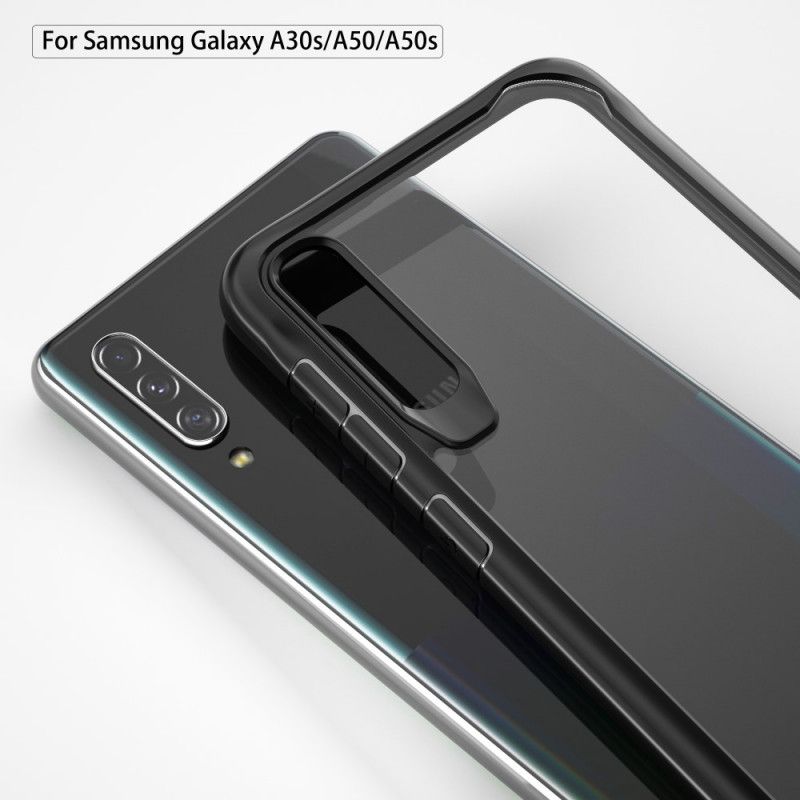 Cover Samsung Galaxy A50 Sort Skråkant Hybrid