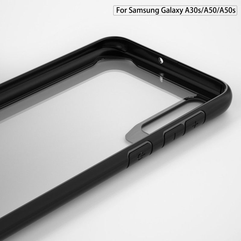 Cover Samsung Galaxy A50 Sort Skråkant Hybrid