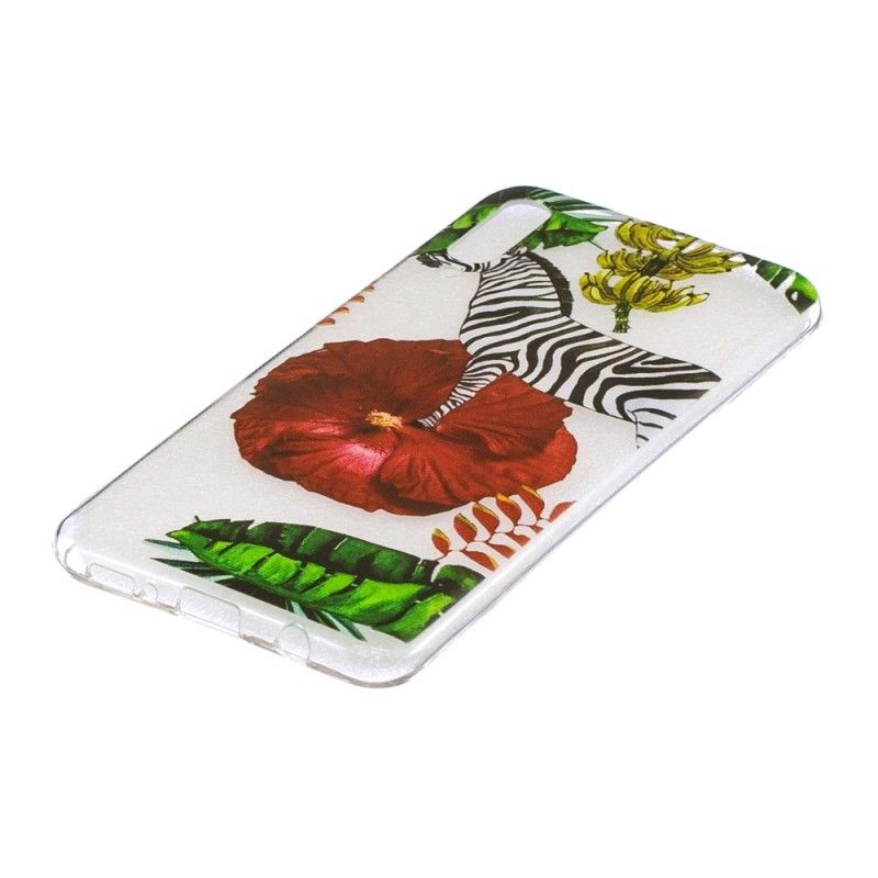 Cover Samsung Galaxy A50 Zebra Og Blomster Beskyttelse