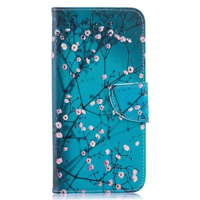 Flip Cover Læder Samsung Galaxy A50 Blomstrende Træ Original