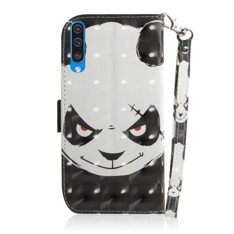 Flip Cover Samsung Galaxy A50 Vred Panda Med Rem