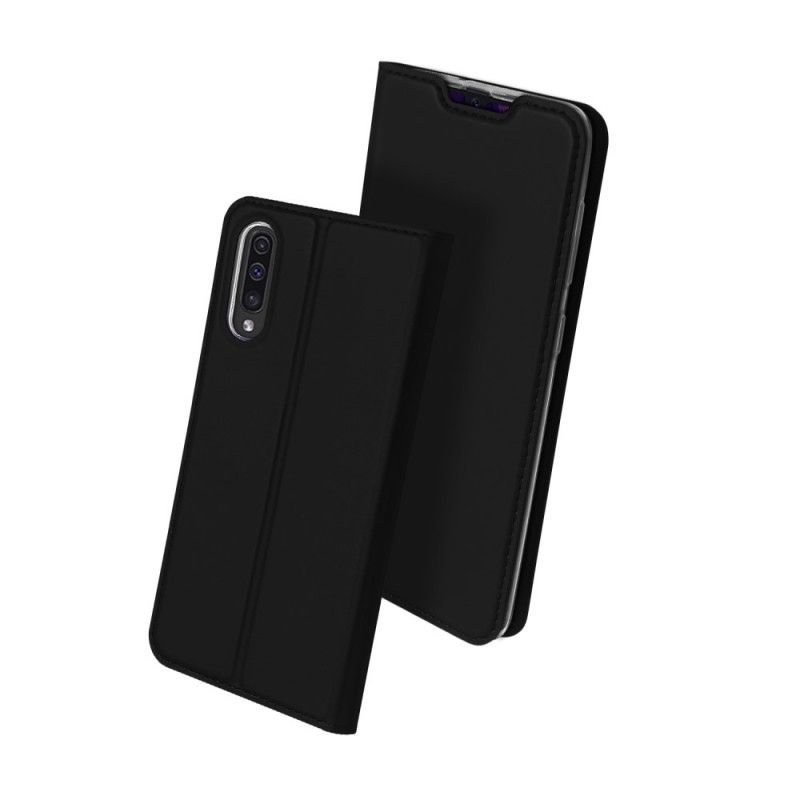 Læder Cover Samsung Galaxy A50 Sort Førsteklasses Serie