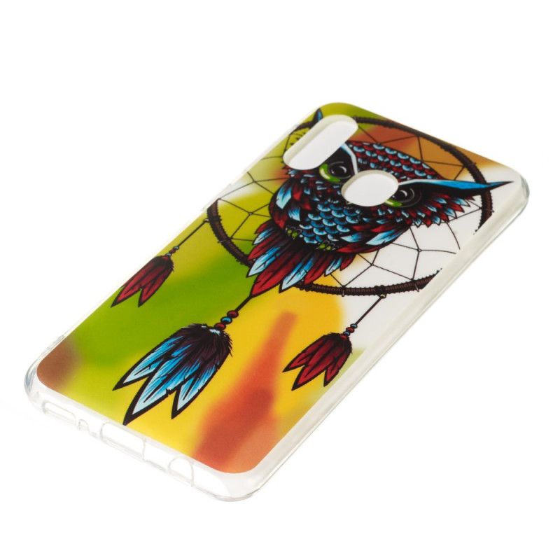 Cover for Samsung Galaxy A20e Drømmefanger Med Fluorescerende Ugle