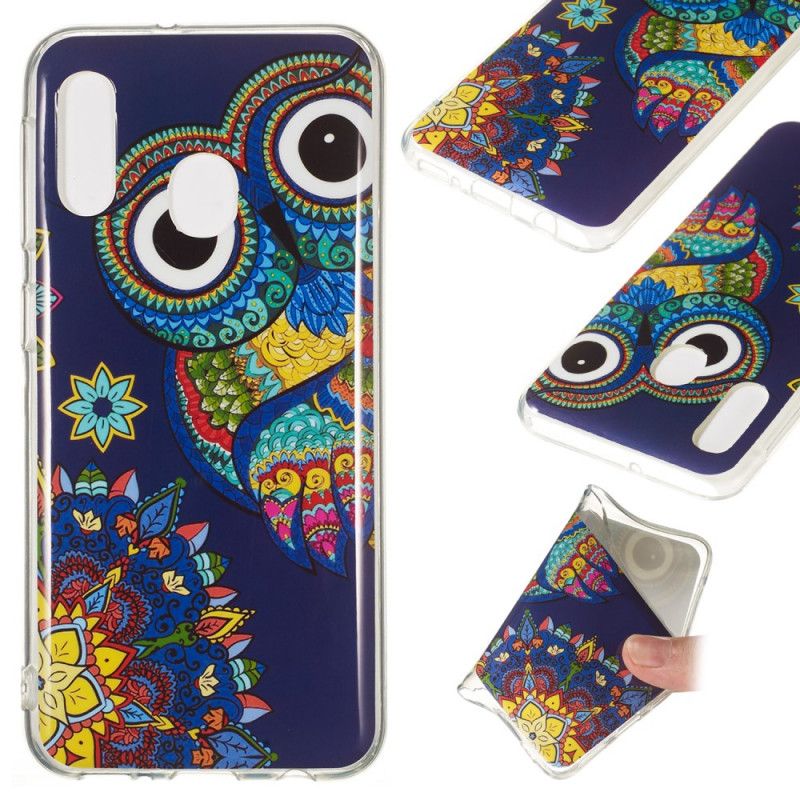 Cover for Samsung Galaxy A20e Fluorescerende Mandalaugle