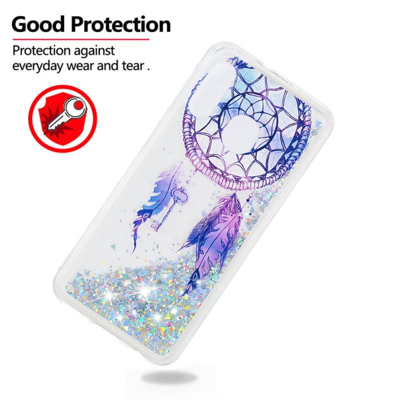 Cover Samsung Galaxy A20e Blue Glitter Dreamcatcher