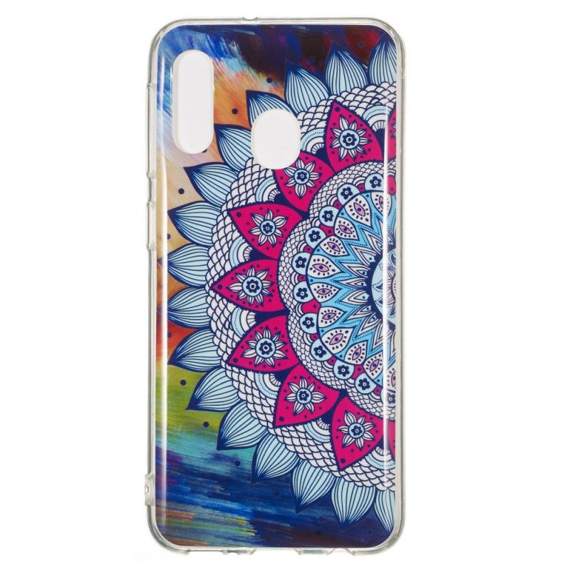 Cover Samsung Galaxy A20e Fluorescerende Mandala Beskyttelse