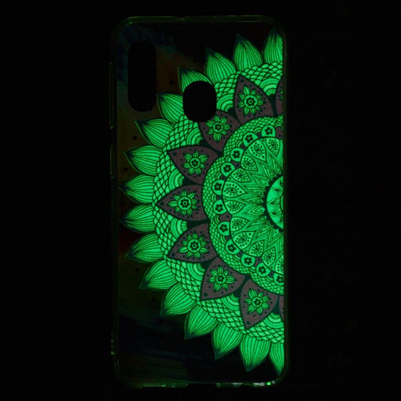 Cover Samsung Galaxy A20e Fluorescerende Mandala Beskyttelse