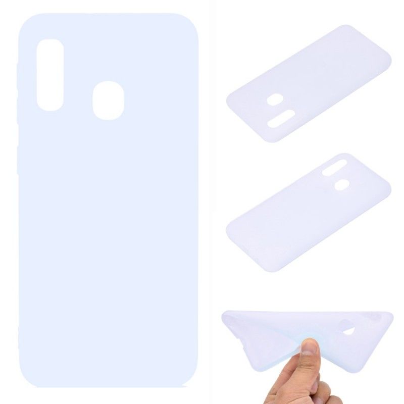 Cover Samsung Galaxy A20e Hvid Silikone Original