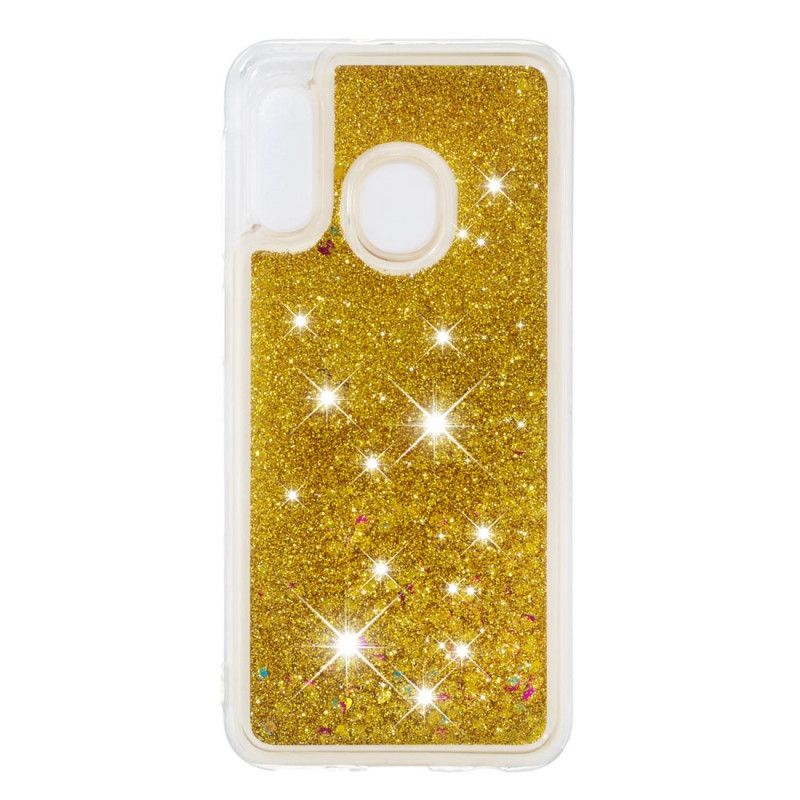 Cover Samsung Galaxy A20e Lyserød Glitterpulver