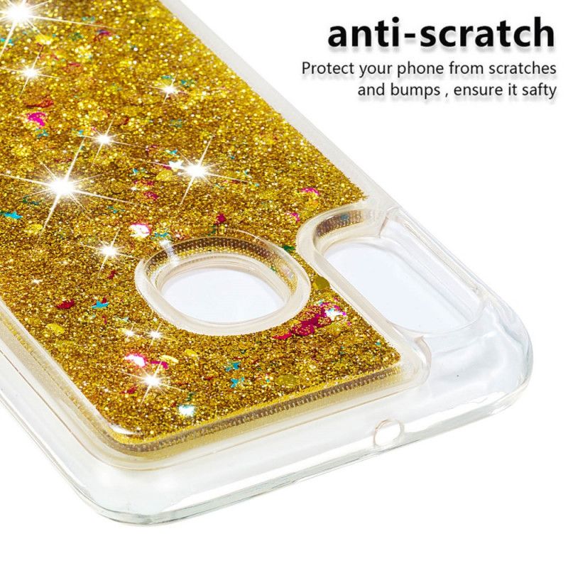 Cover Samsung Galaxy A20e Lyserød Glitterpulver