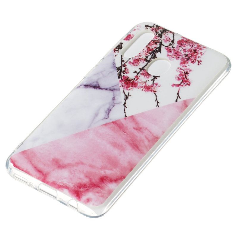 Cover Samsung Galaxy A20e Marmoreret Blomme