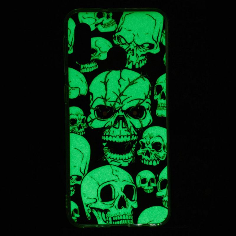 Cover Samsung Galaxy A20e Opmærksomhed Fluorescerende Kranier Original