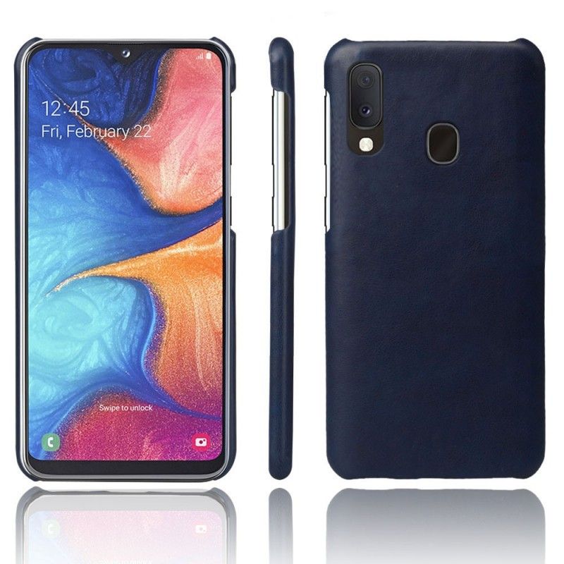 Cover Samsung Galaxy A20e Rød Præstationslychee-Lædereffekt