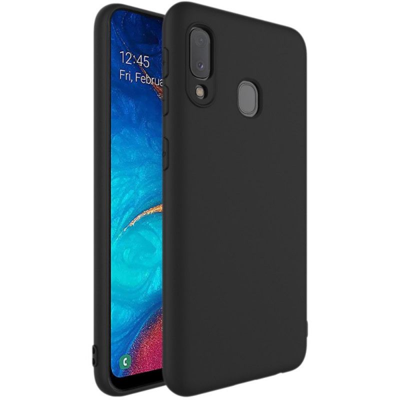 Cover Samsung Galaxy A20e Sort Frostet Imak