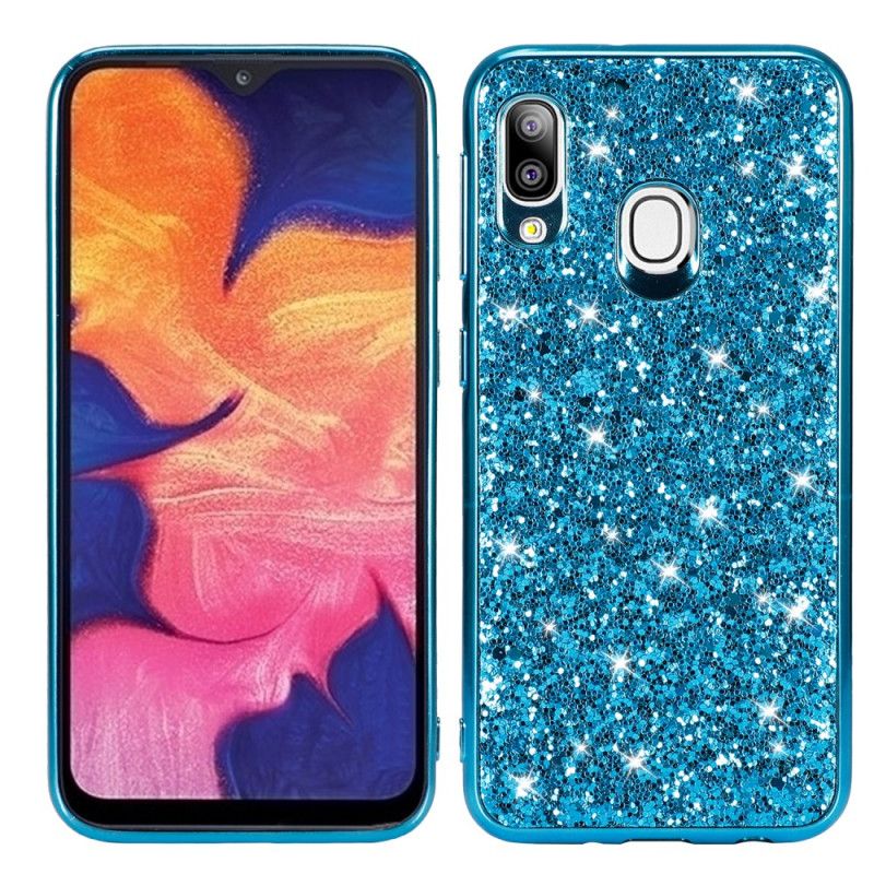 Cover Samsung Galaxy A20e Sort Jeg Er Glitter