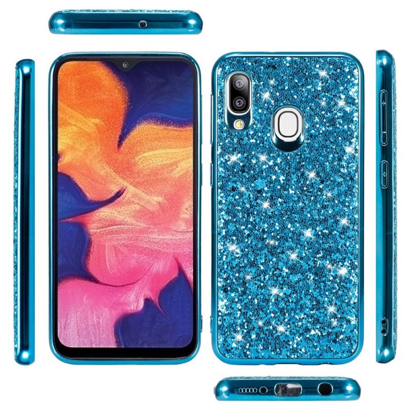 Cover Samsung Galaxy A20e Sort Jeg Er Glitter