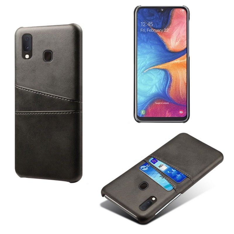 Cover Samsung Galaxy A20e Sort Kortholder