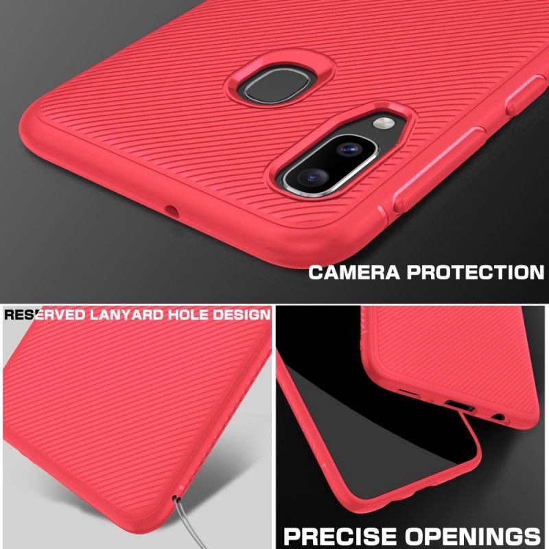 Cover Samsung Galaxy A20e Sort Kulfiber Twill