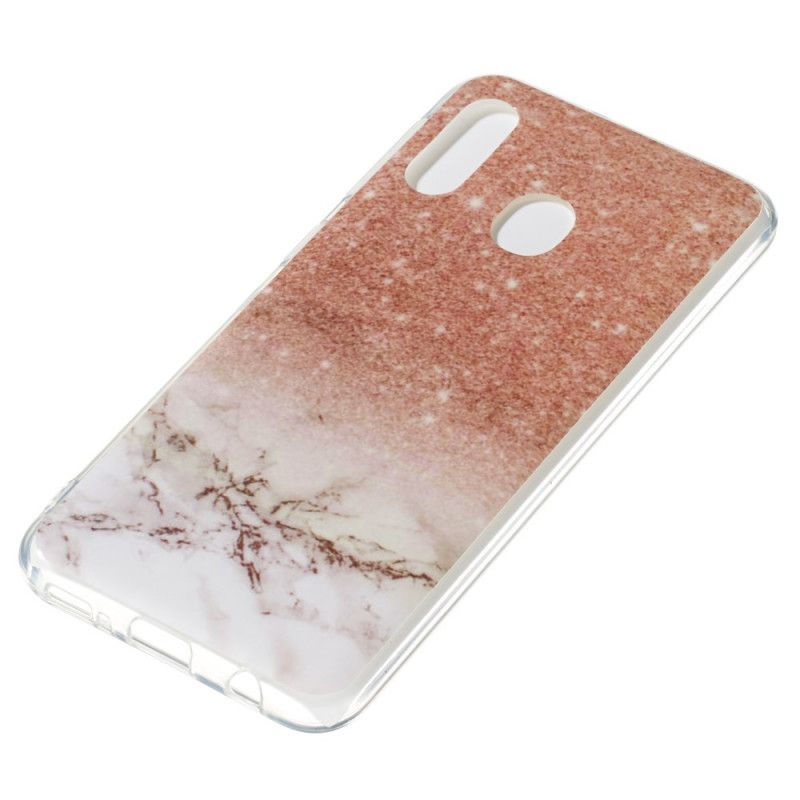 Cover Samsung Galaxy A20e Sort Marmorglitter