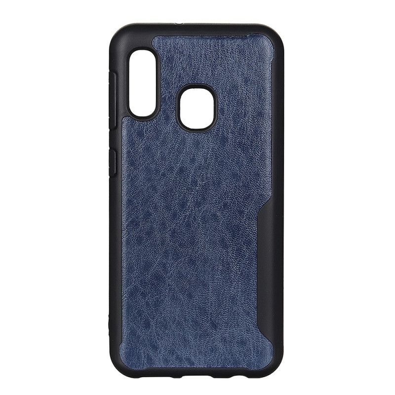 Cover Samsung Galaxy A20e Sort Matfaseret Lædereffekt