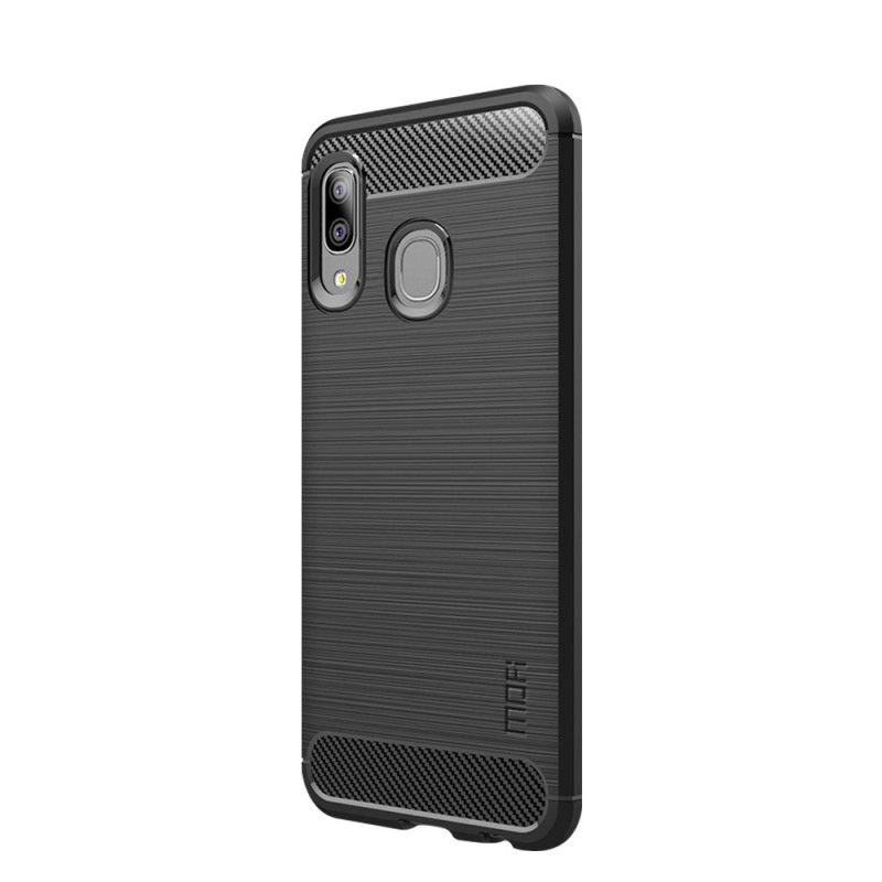 Cover Samsung Galaxy A20e Sort Mofi Børstet Kulfiber