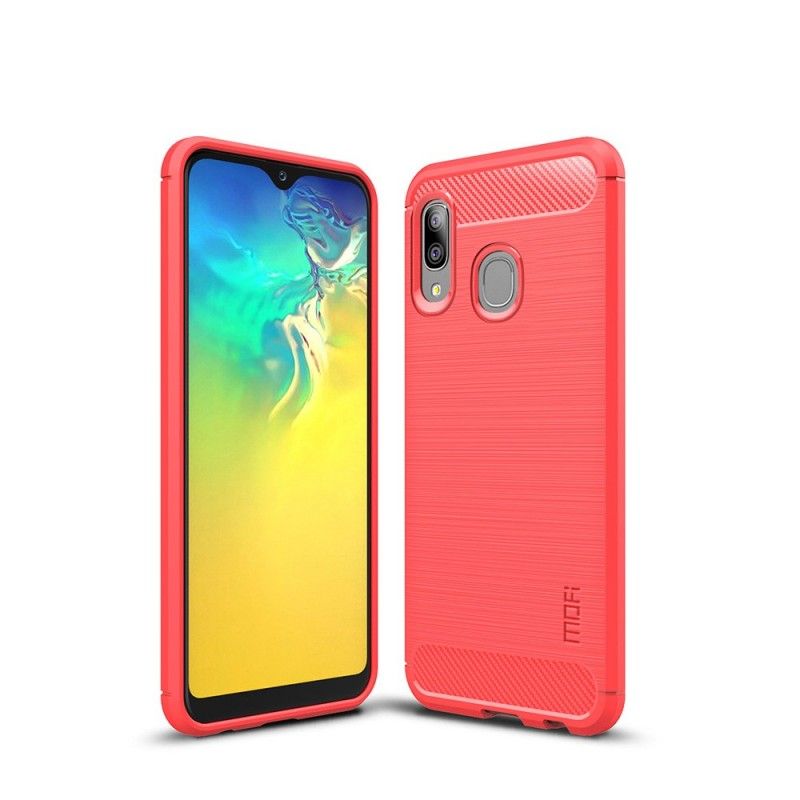 Cover Samsung Galaxy A20e Sort Mofi Børstet Kulfiber