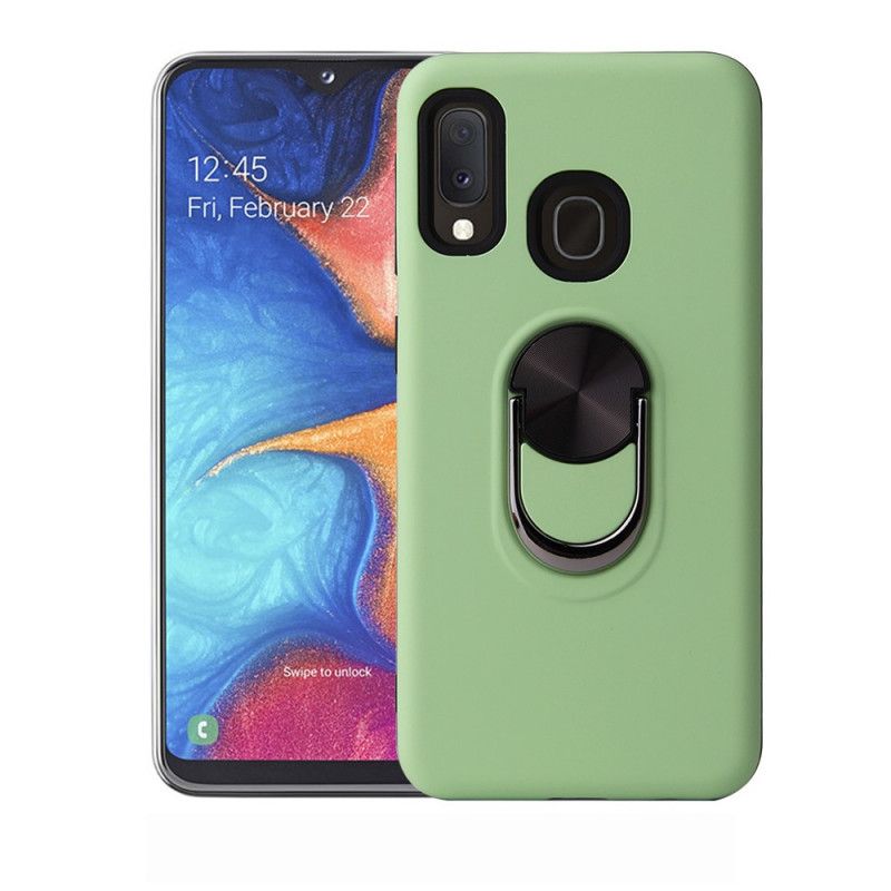 Cover Samsung Galaxy A20e Sort Silikone Kickstand Væske