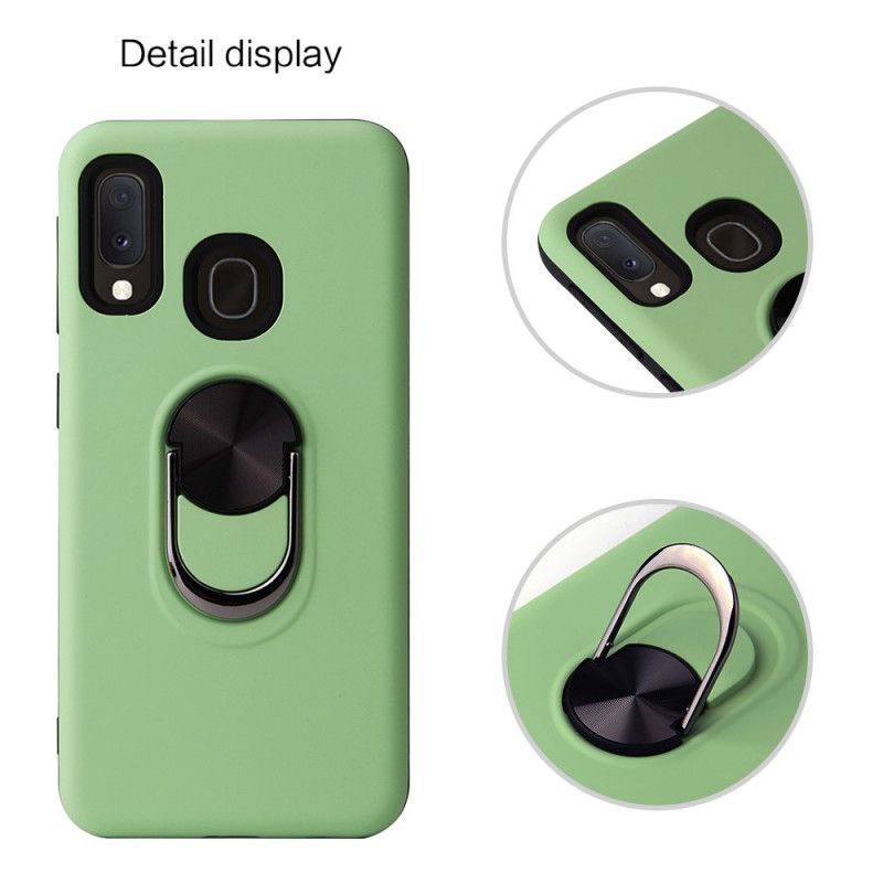 Cover Samsung Galaxy A20e Sort Silikone Kickstand Væske