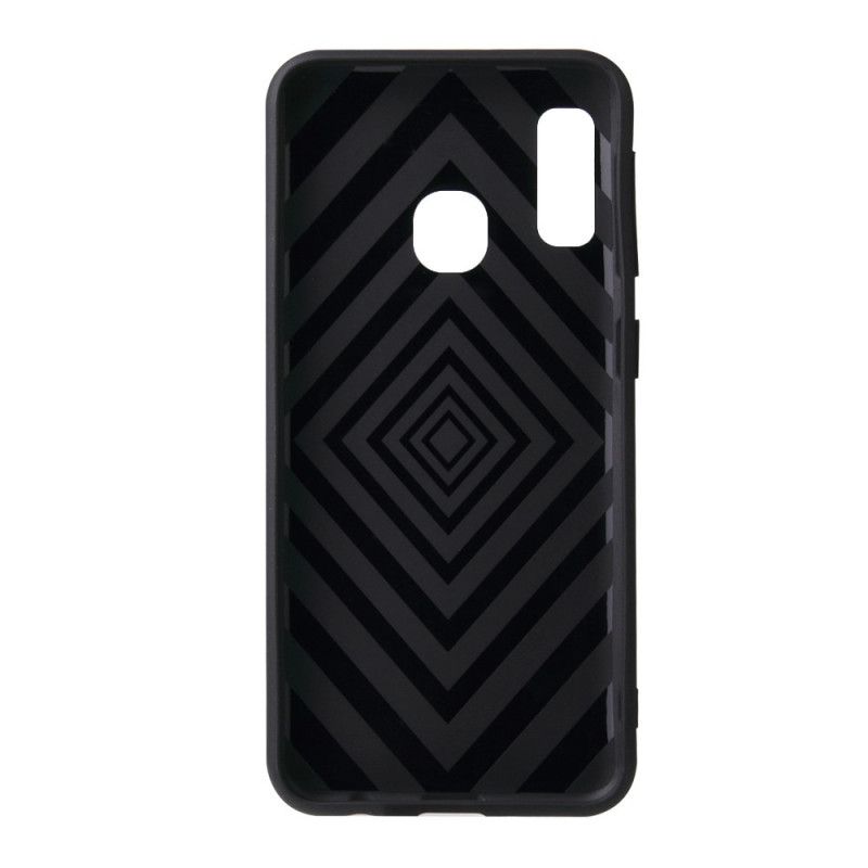 Cover Samsung Galaxy A20e Sort Silikone Kickstand Væske