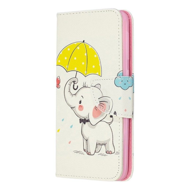 Flip Cover Læder for Samsung Galaxy A20e Elefant