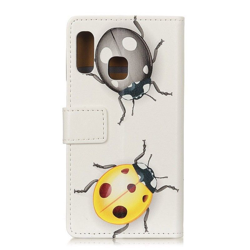 Flip Cover Læder for Samsung Galaxy A20e Mariehøns