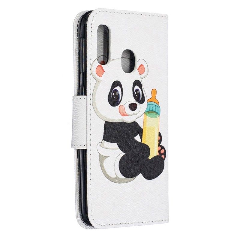 Flip Cover Læder Samsung Galaxy A20e Babypanda