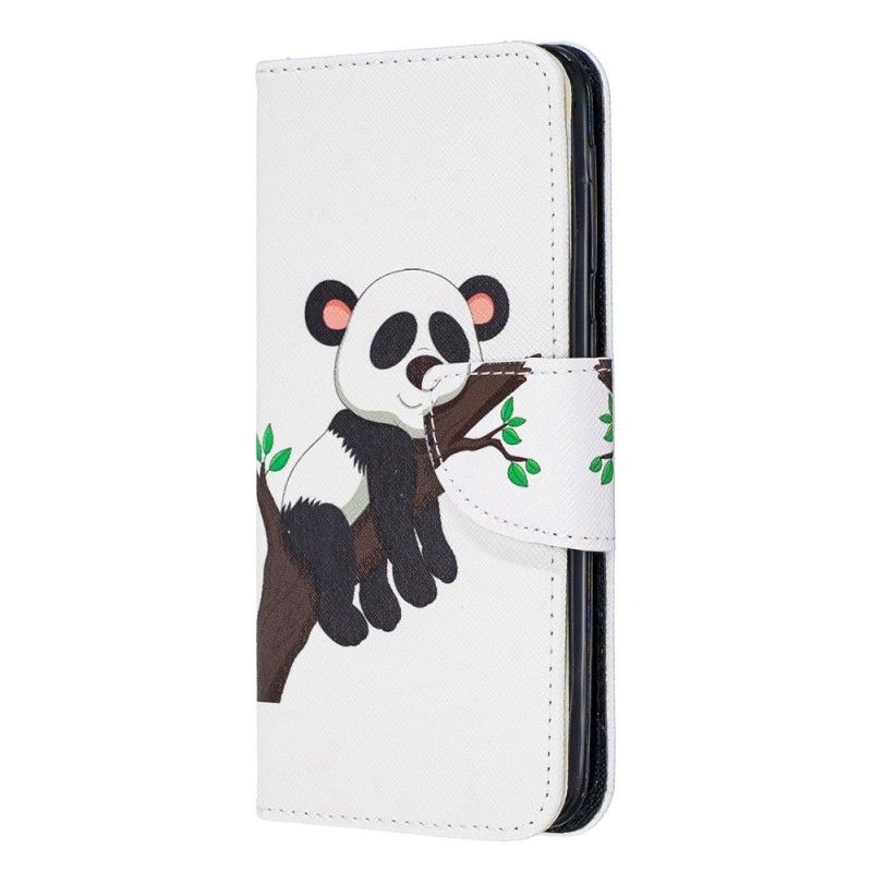 Flip Cover Læder Samsung Galaxy A20e Doven Panda