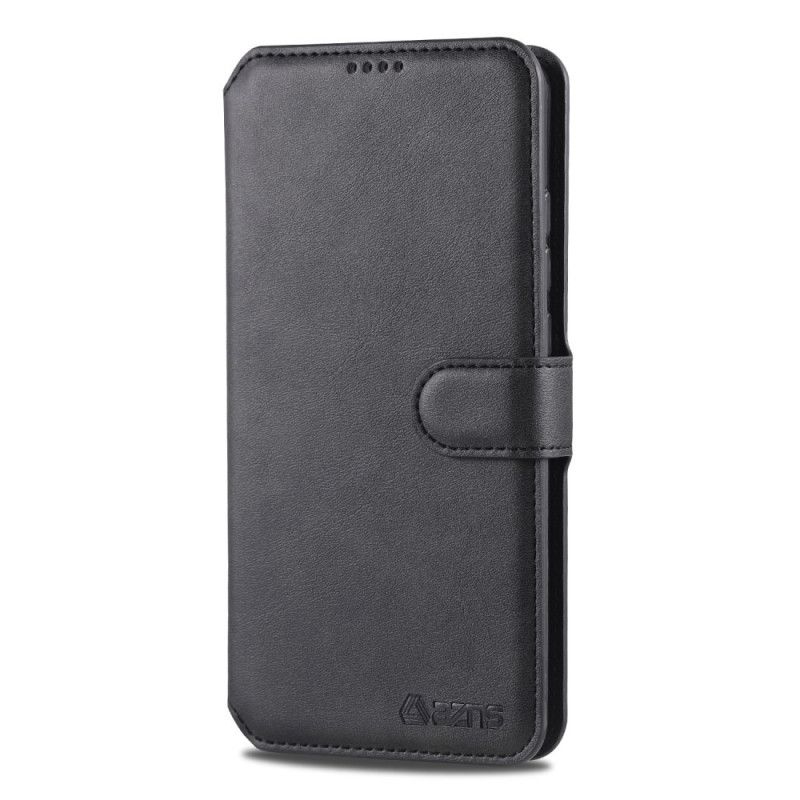 Flip Cover Læder Samsung Galaxy A20e Sort Retro Azns