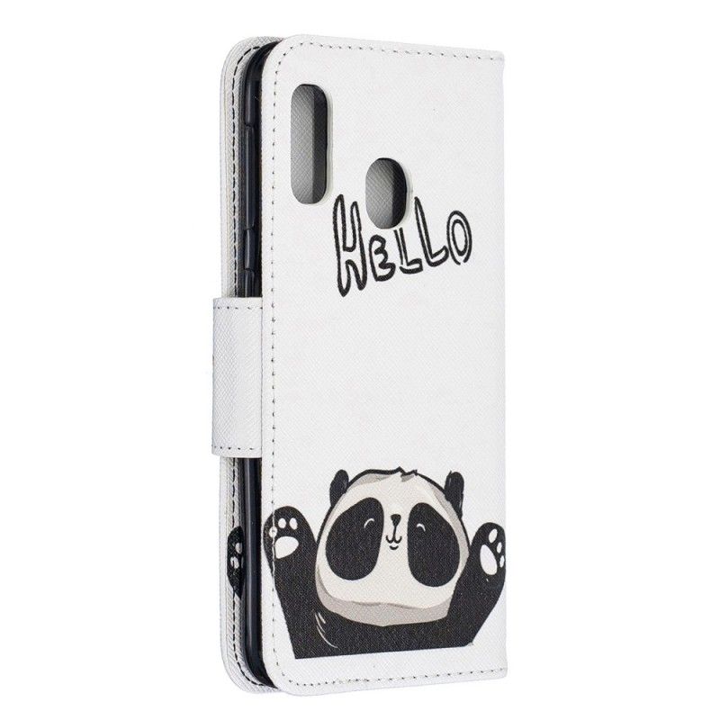 Flip Cover Samsung Galaxy A20e Mobilcover Hej Panda