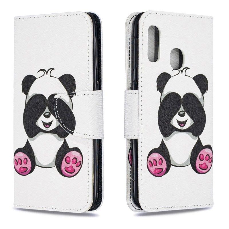 Flip Cover Samsung Galaxy A20e Sjov Panda