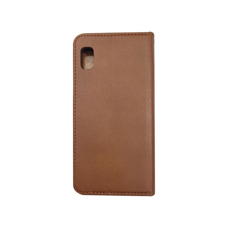 Læder Cover for Samsung Galaxy A20e Sort Kortholder I Kunstlæder