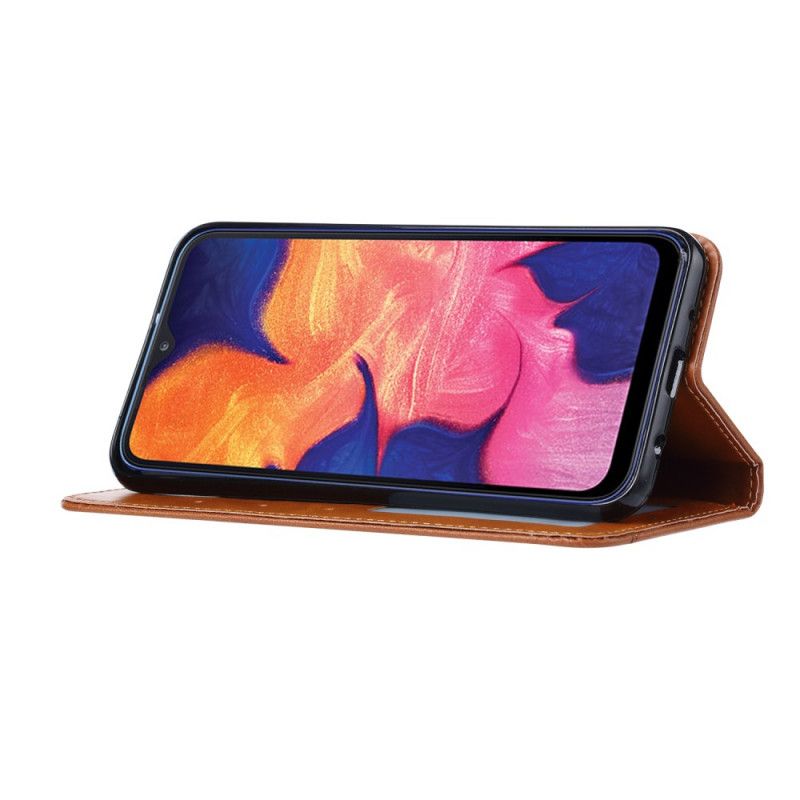 Læder Cover for Samsung Galaxy A20e Sort Kortholder I Kunstlæder