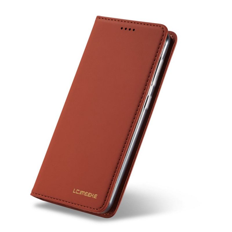 Læder Cover Samsung Galaxy A20e Rød Fremtidig Lc.Imeeke Original