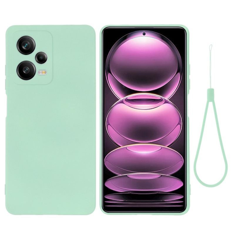 Cover Xiaomi Redmi Note 12 Pro Plus Flydende Silikone Med Snor