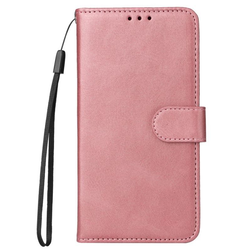 Flip Cover Xiaomi Redmi Note 12 Pro Plus Med Snor Almindelig Med Rem