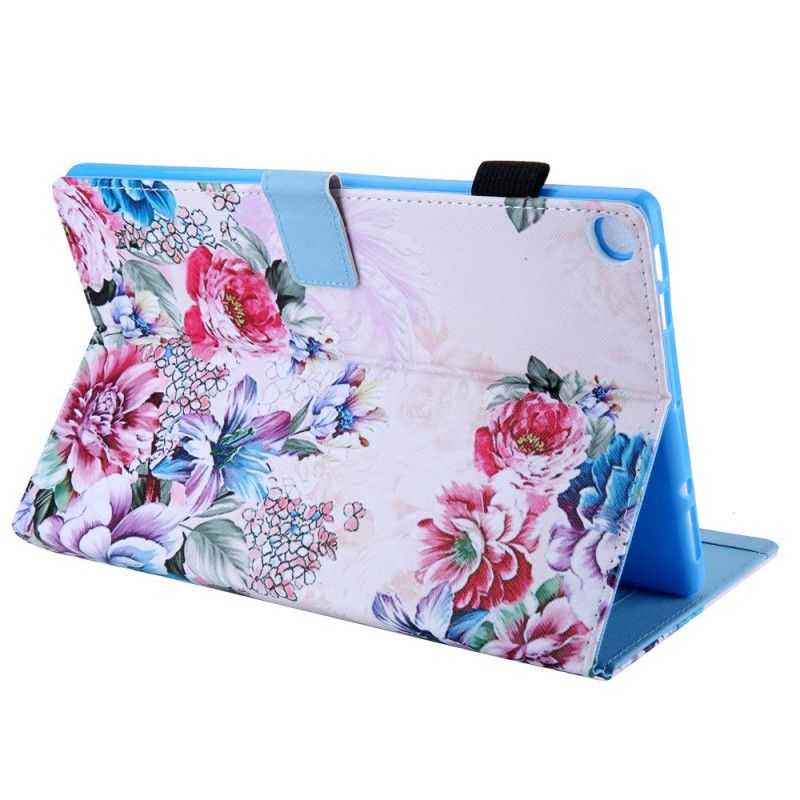 Flip Cover Samsung Galaxy Tab A8 (2021) Blomsterdesign