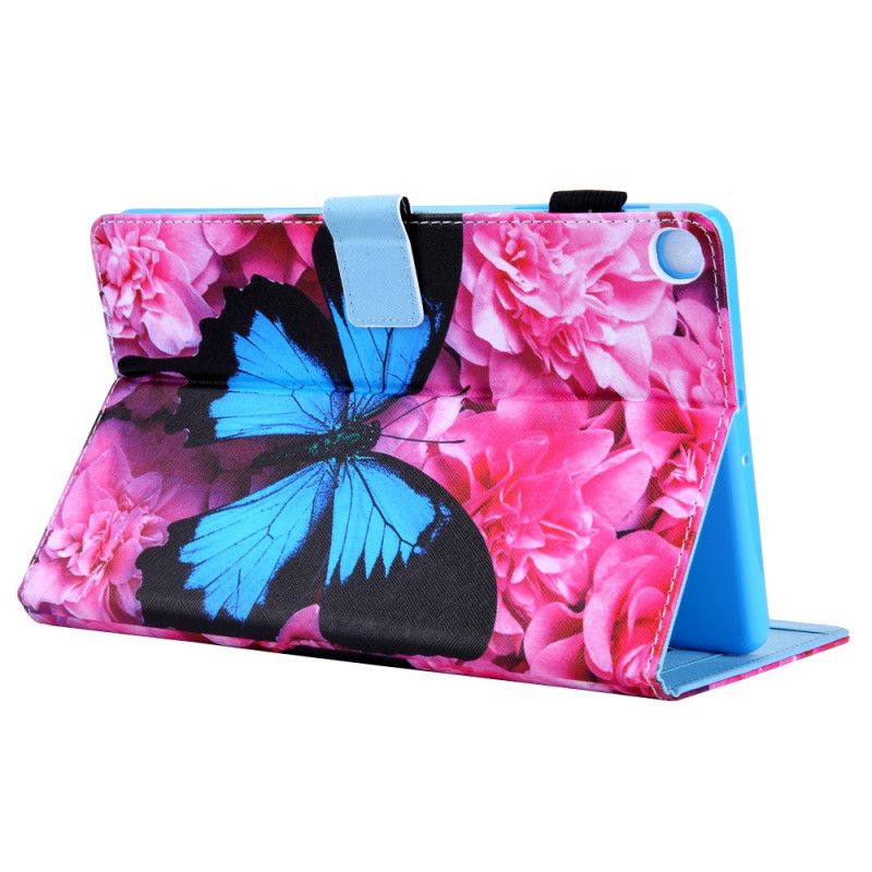 Flip Cover Samsung Galaxy Tab A8 (2021) Blomstersommerfugl