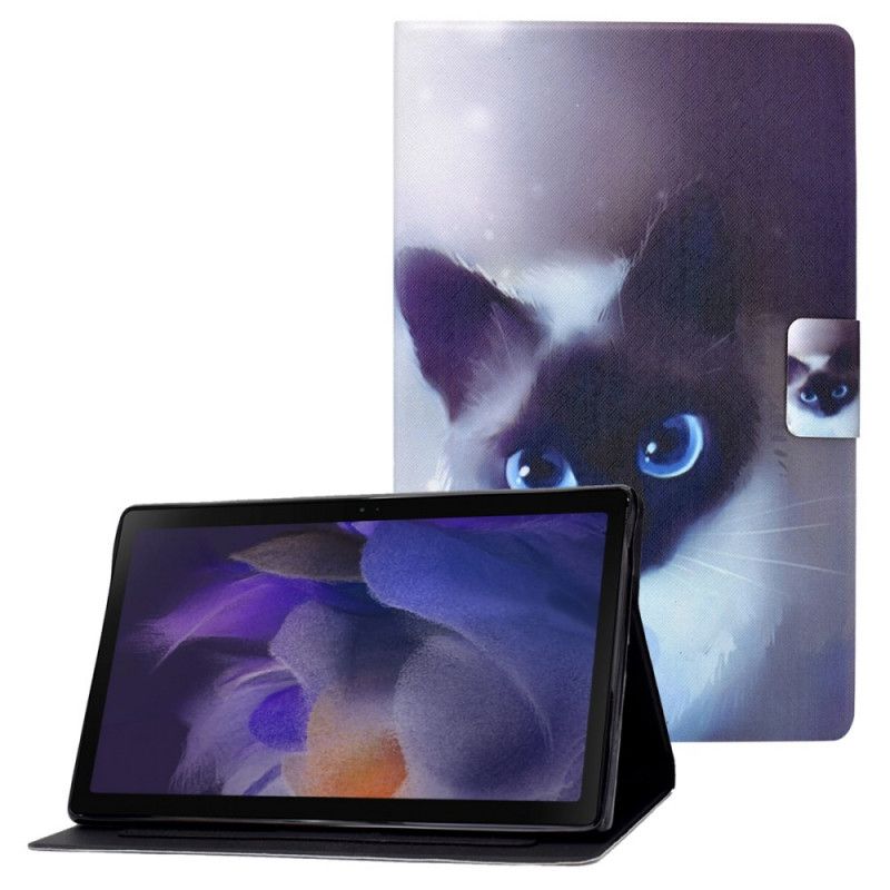 Flip Cover Samsung Galaxy Tab A8 (2021) Blue Eyes Cat