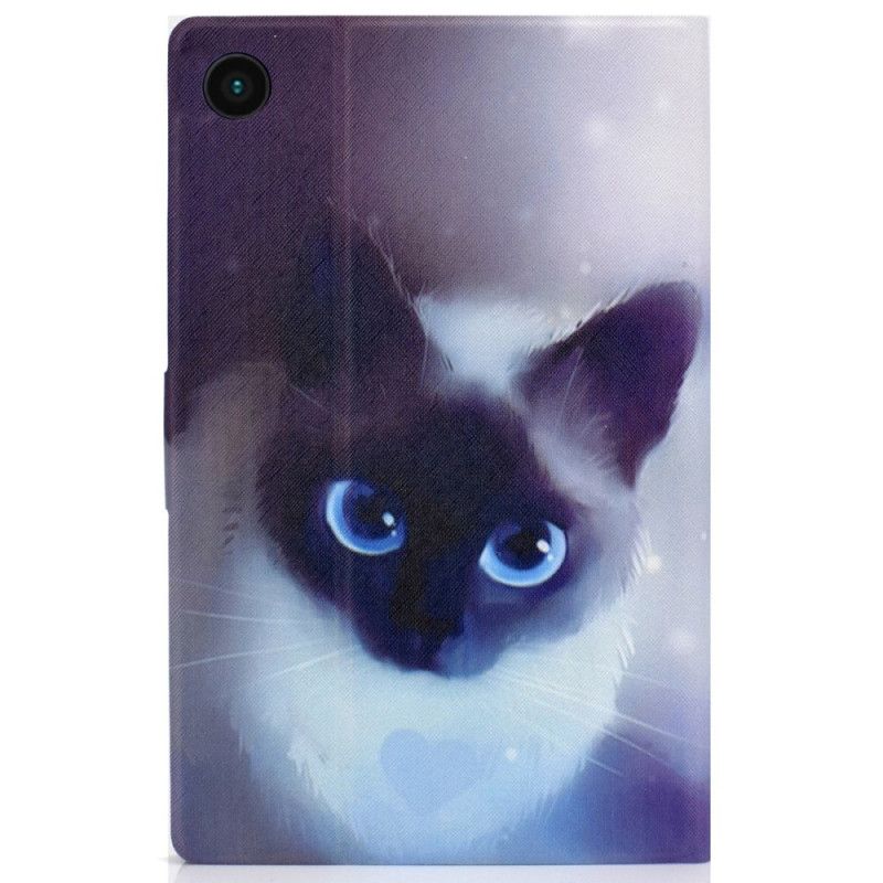 Flip Cover Samsung Galaxy Tab A8 (2021) Blue Eyes Cat