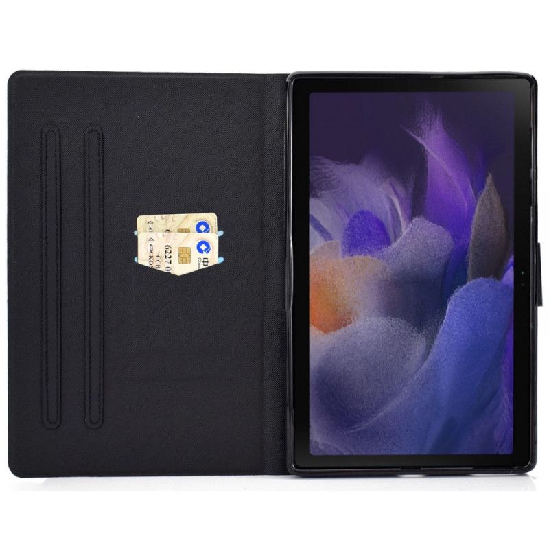 Flip Cover Samsung Galaxy Tab A8 (2021) Blue Eyes Cat